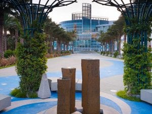 Anaheim Convention Center: Basalt Fountain