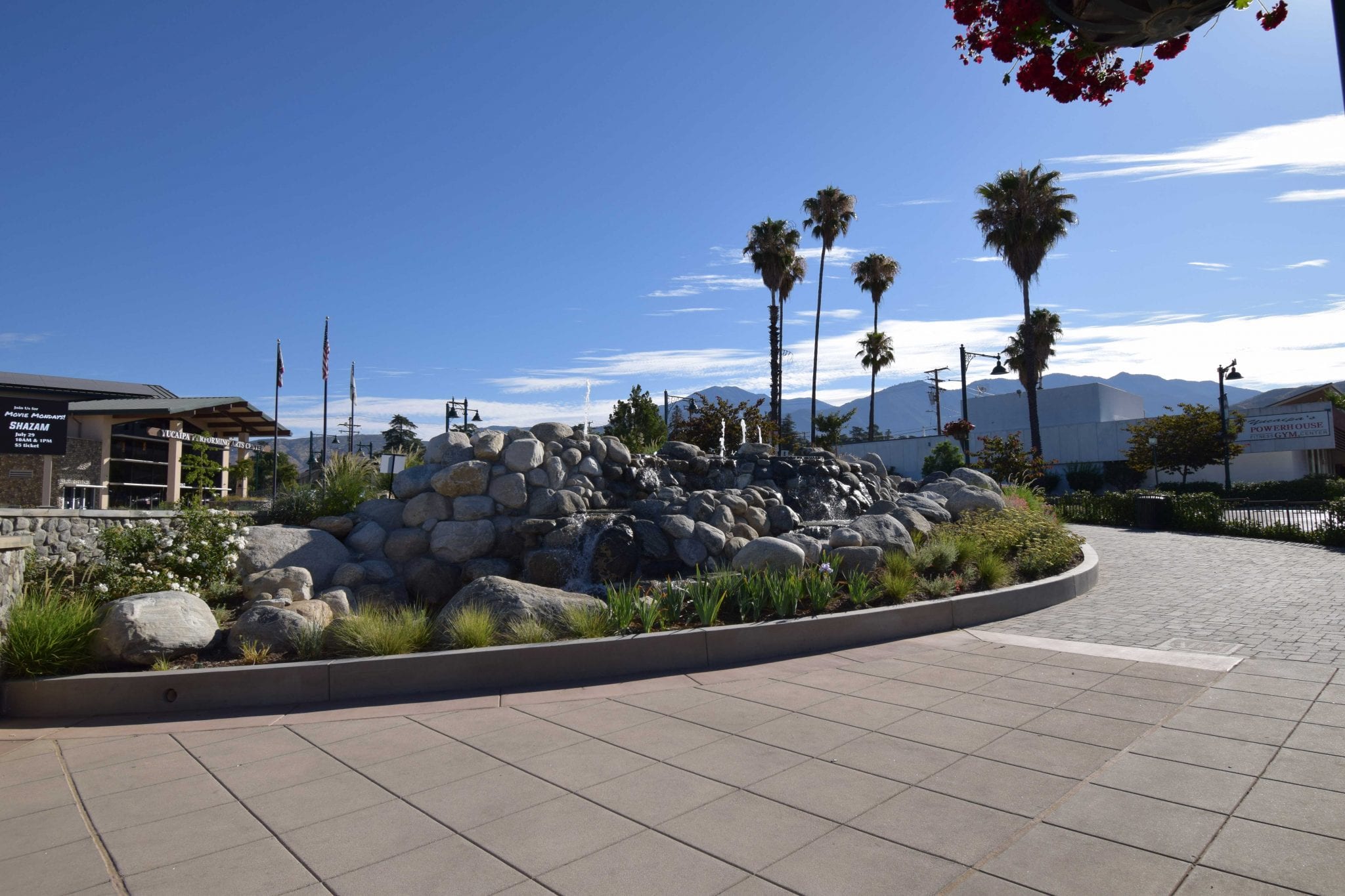 Yucaipa water feature construction project, Yucaipa Uptown Park