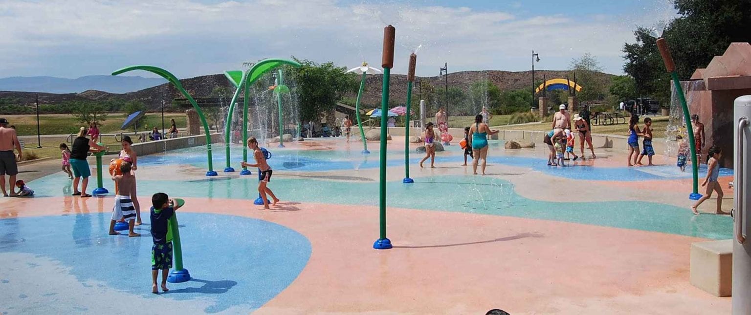 The Splash Zone at Lake Skinner California Waters